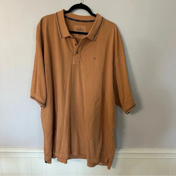 RedHead Men’s Brown Short Sleeve 3 Button Casual Cotton Polo Shirt Size 3XL GUC - Picture 2 of 7